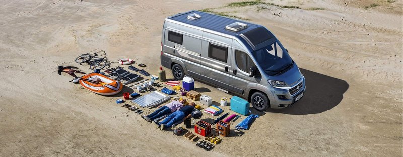 Auch bei der Reise zu zweit muss einiges an Gepäck ins Reisemobil. Foto: Hobby